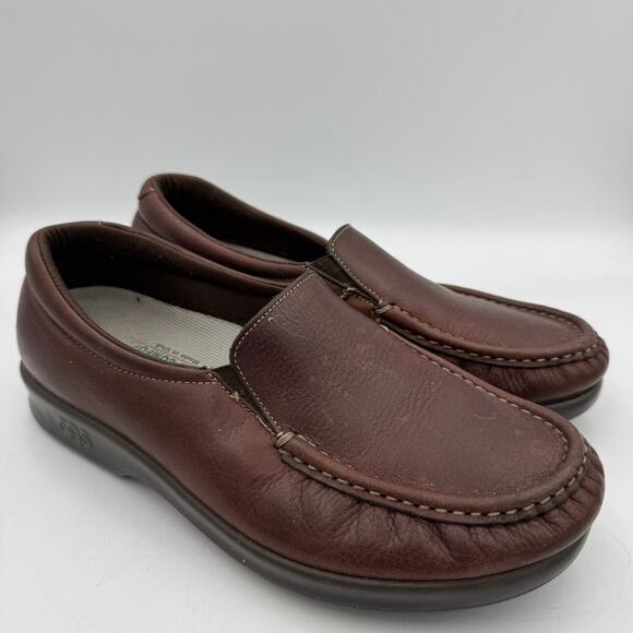 SAS Simplify Women’s 8M Brown Leather Loafers Tripad Comfort Made in USA - Picture 2 of 9